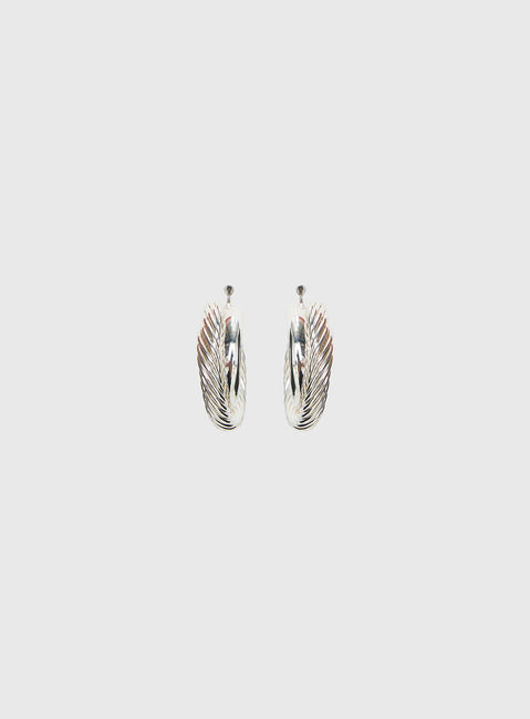 Aster Layered Hoops Silver