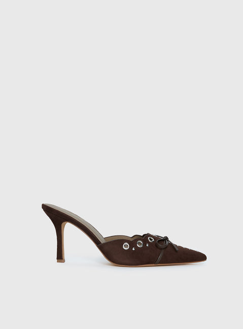 Charisma Pointed Toe Heels Brown