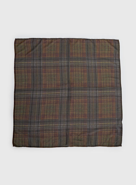 Bonbon Scarf Brown Check