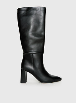 Vesper Knee High Boots Black