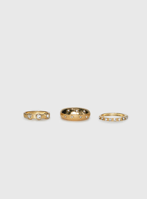 Siella Ring Pack Gold
