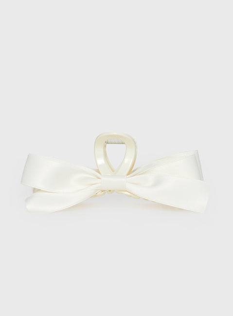Hair clip with bow Claw clip
