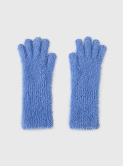 Prichard Fluffy Gloves Blue