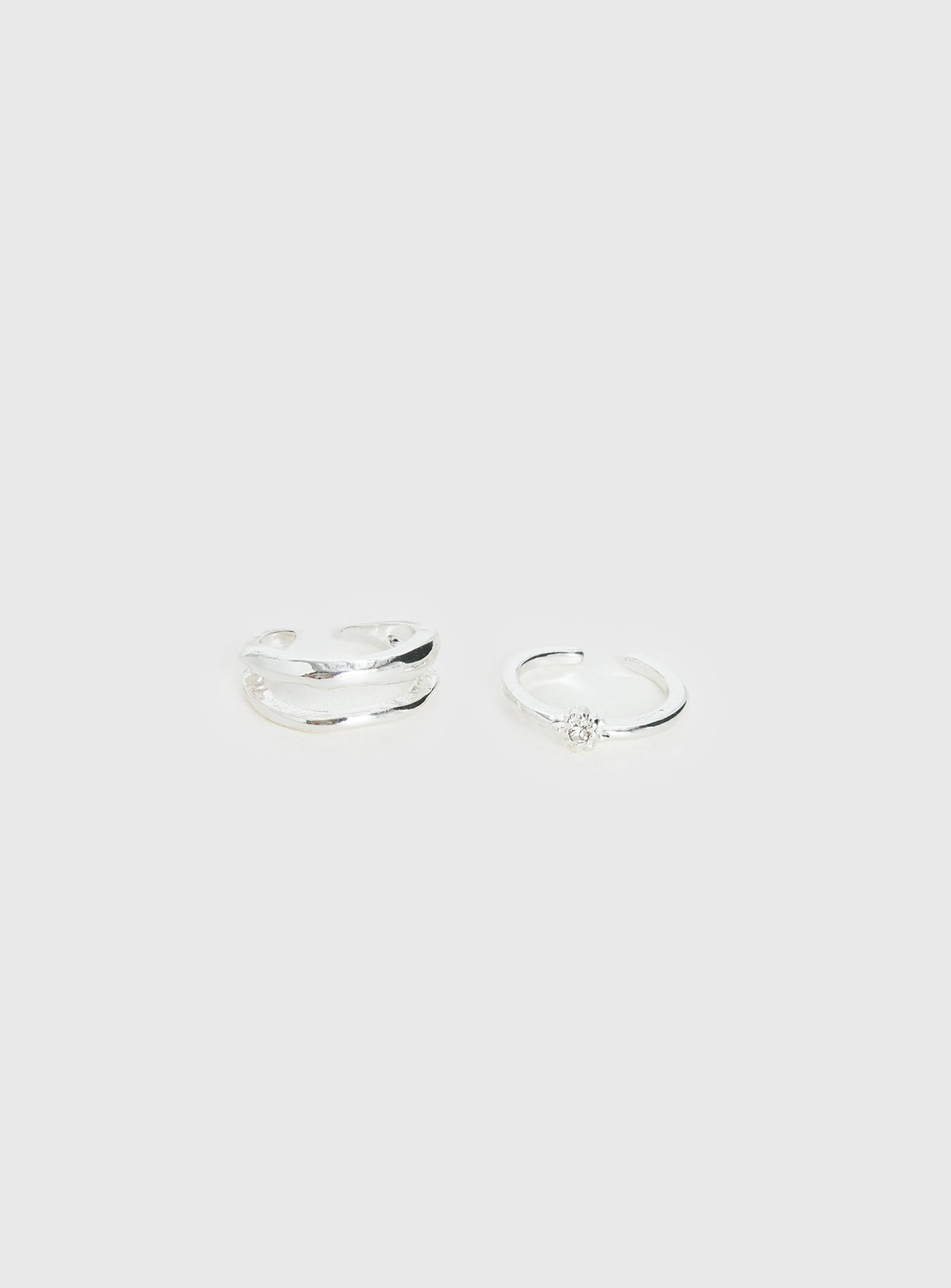 Seris Toe Ring Pack Silver