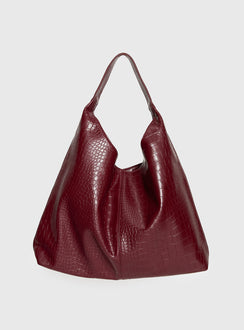 Treat Me Nice Oversized Shoulder Bag Red