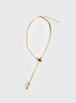 Emilea Y Necklace Gold