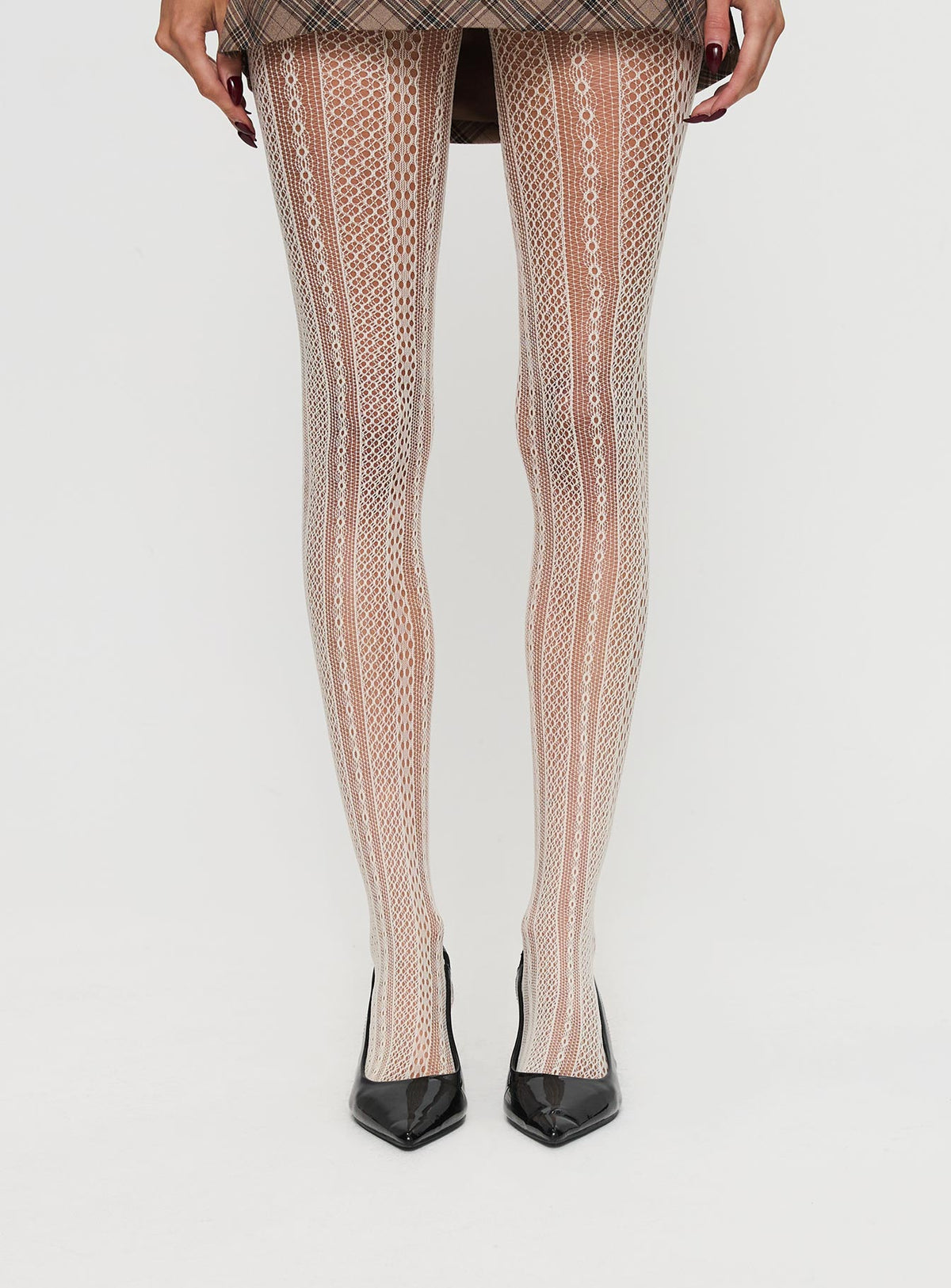 Vaugn Lace Stocking Cream