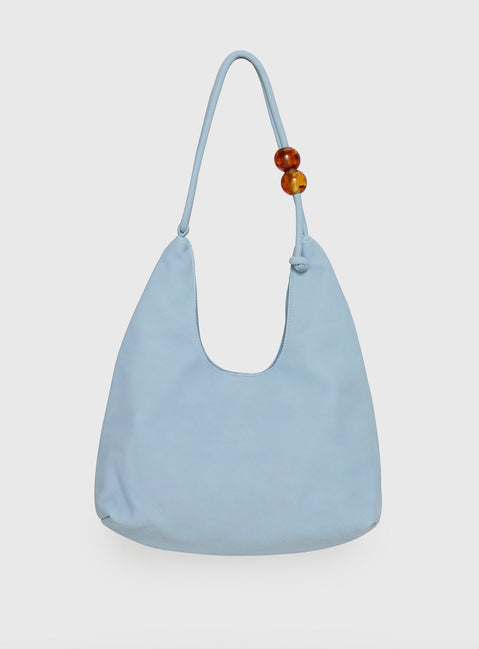 Cherie Faux Suede Shoulder Bag Blue
