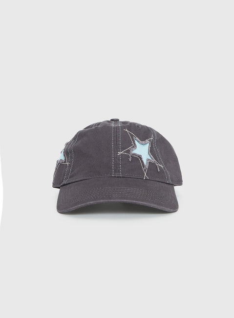 Cultivate Star Detail Cap Grey / Blue