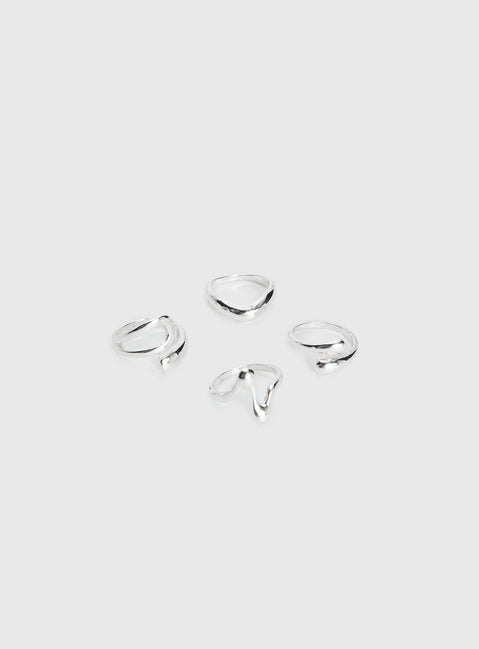 Magnetism Ring Pack Silver