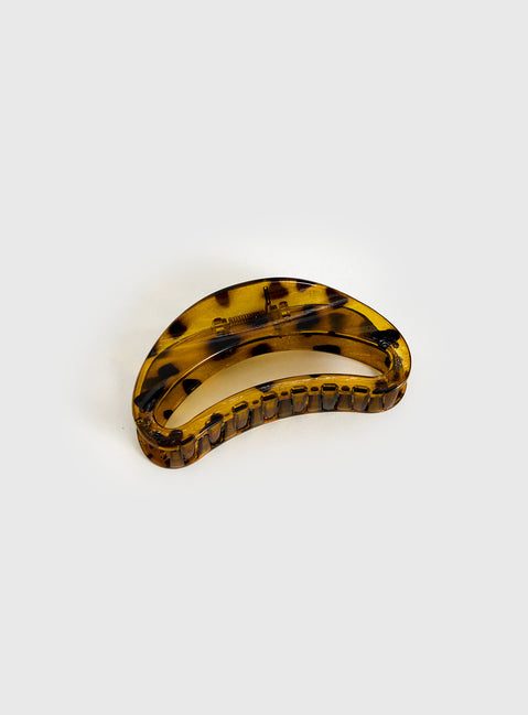 Say My Name Hair Clip Yellow Tort