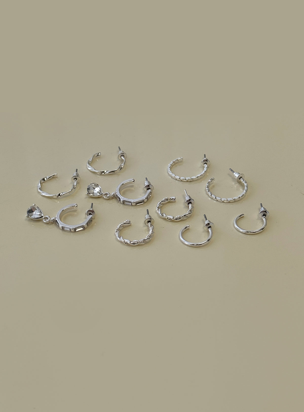 Delfine Earring Pack Silver