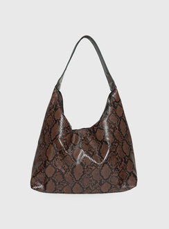 Peta & Jain Jami Slouch Bag Chocolate Snake