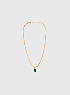 Seeley Snake Chain Pendant Necklace Gold