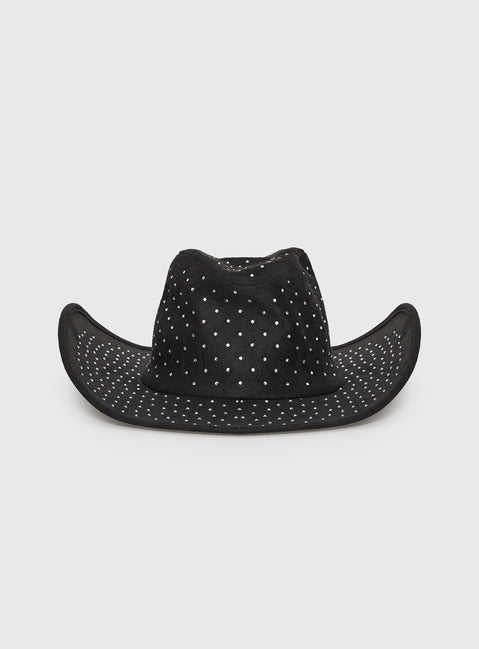 Tennessee Diamante Cowboy Hat Black