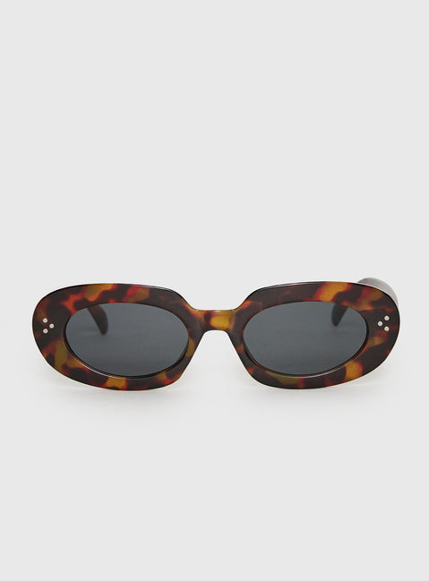 Best Shot Oval Sunglasses Tort / Black