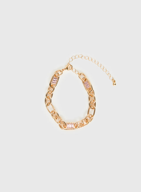 Brodey Bracelet Gold / Pink