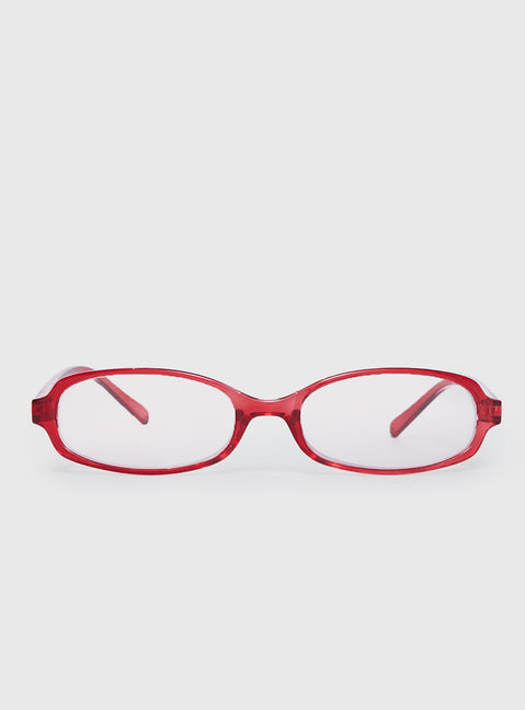 Take A Peek Glasses Red