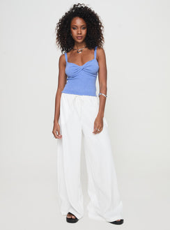 back view of model wearing Princess Polly Barbieri Pants White High Rise Pants Pants 
