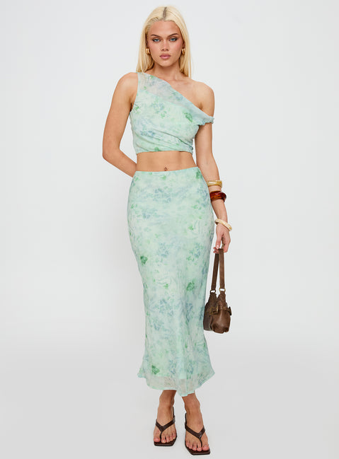 Devereaux One Shoulder Set Green