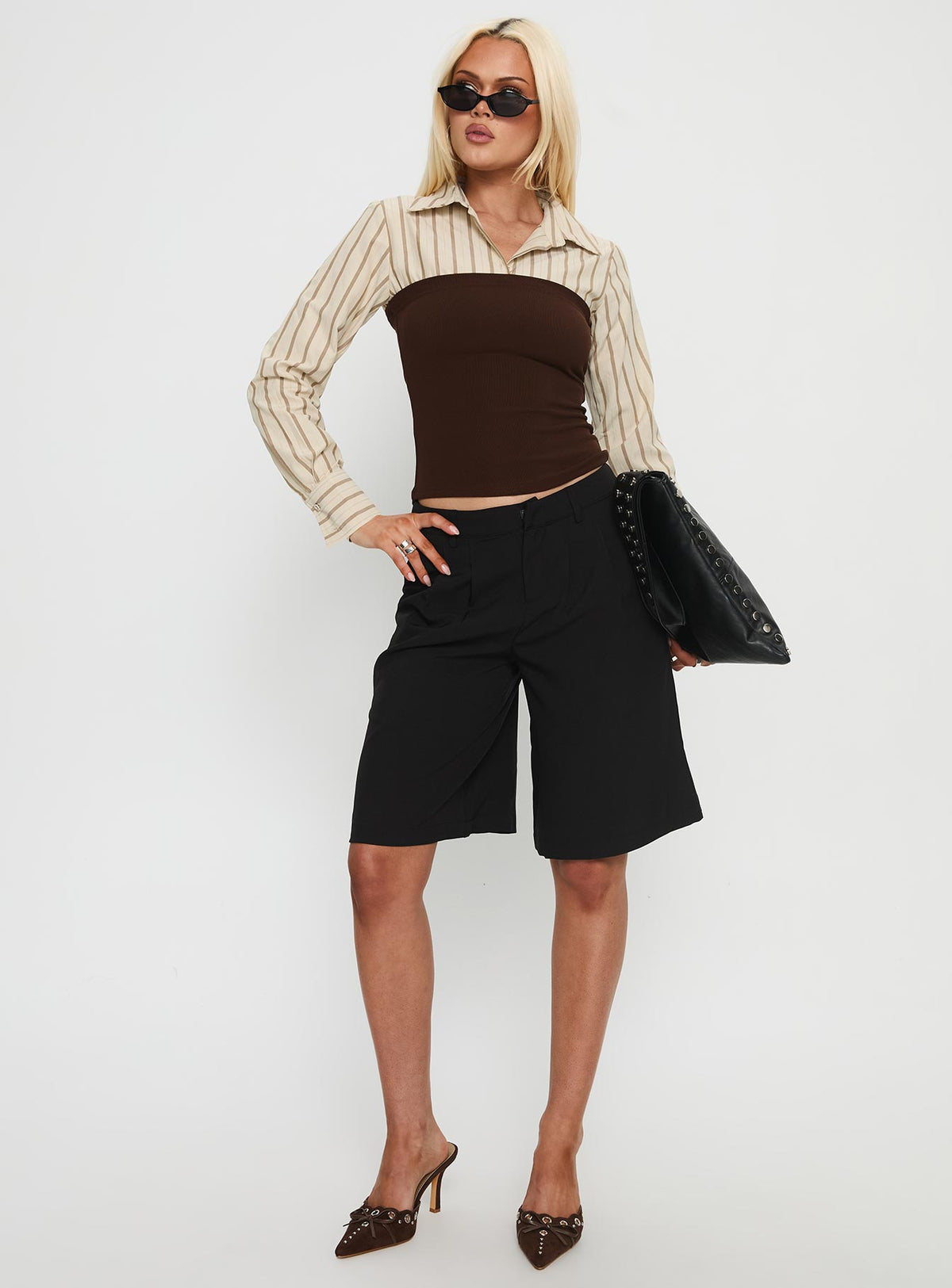Dawnette Layered Long Sleeve Top Multi