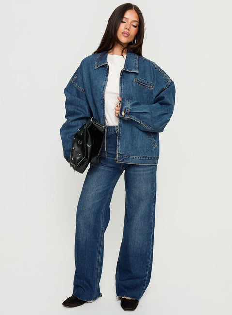 Riina Bomber Jacket Denim