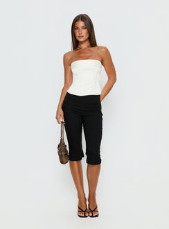 Cecilie Strapless Corset Top Cream