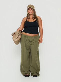 Daily Define Thin Strap Halter Tank Top Black Curve
