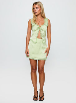 Mavie Satin Set Green