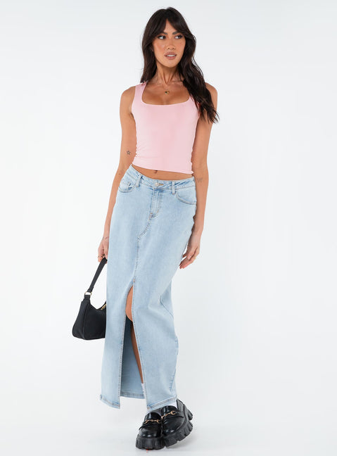 product Princess Polly Sleeveless Square Neck  Zoe Top Light Pink