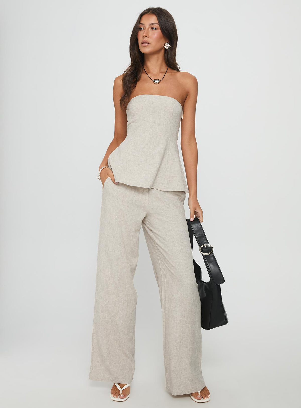 Esidora Strapless Flare Top Natural