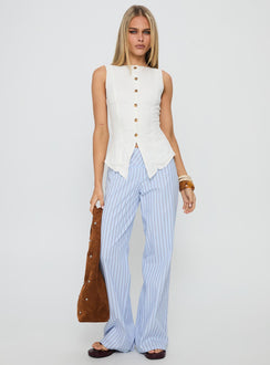 Dulcinea Longline Vest Top White