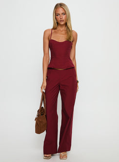 Kierstyn Corset Set Currant