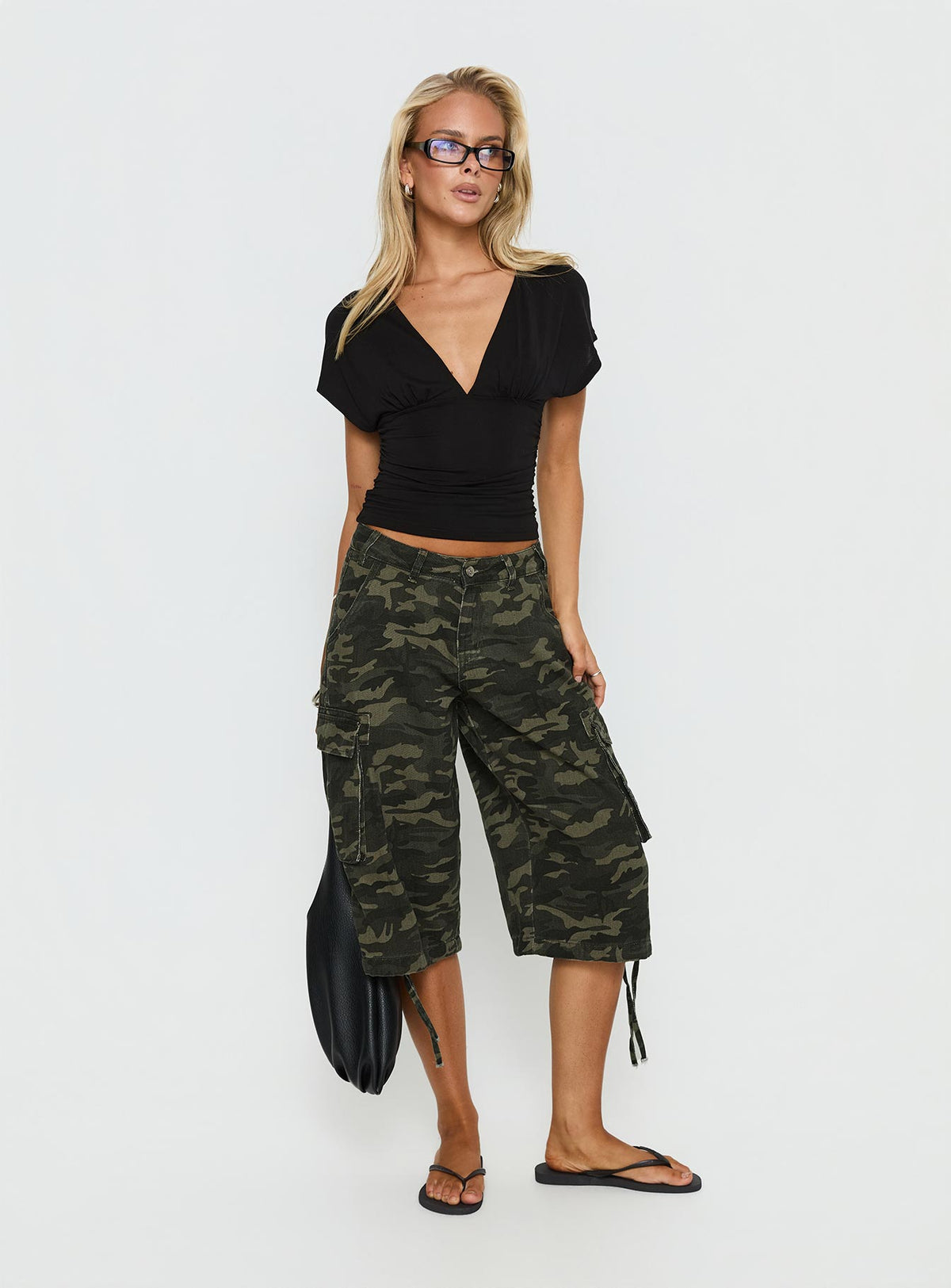 Hudsen Longline Cargo Shorts Camo Tall
