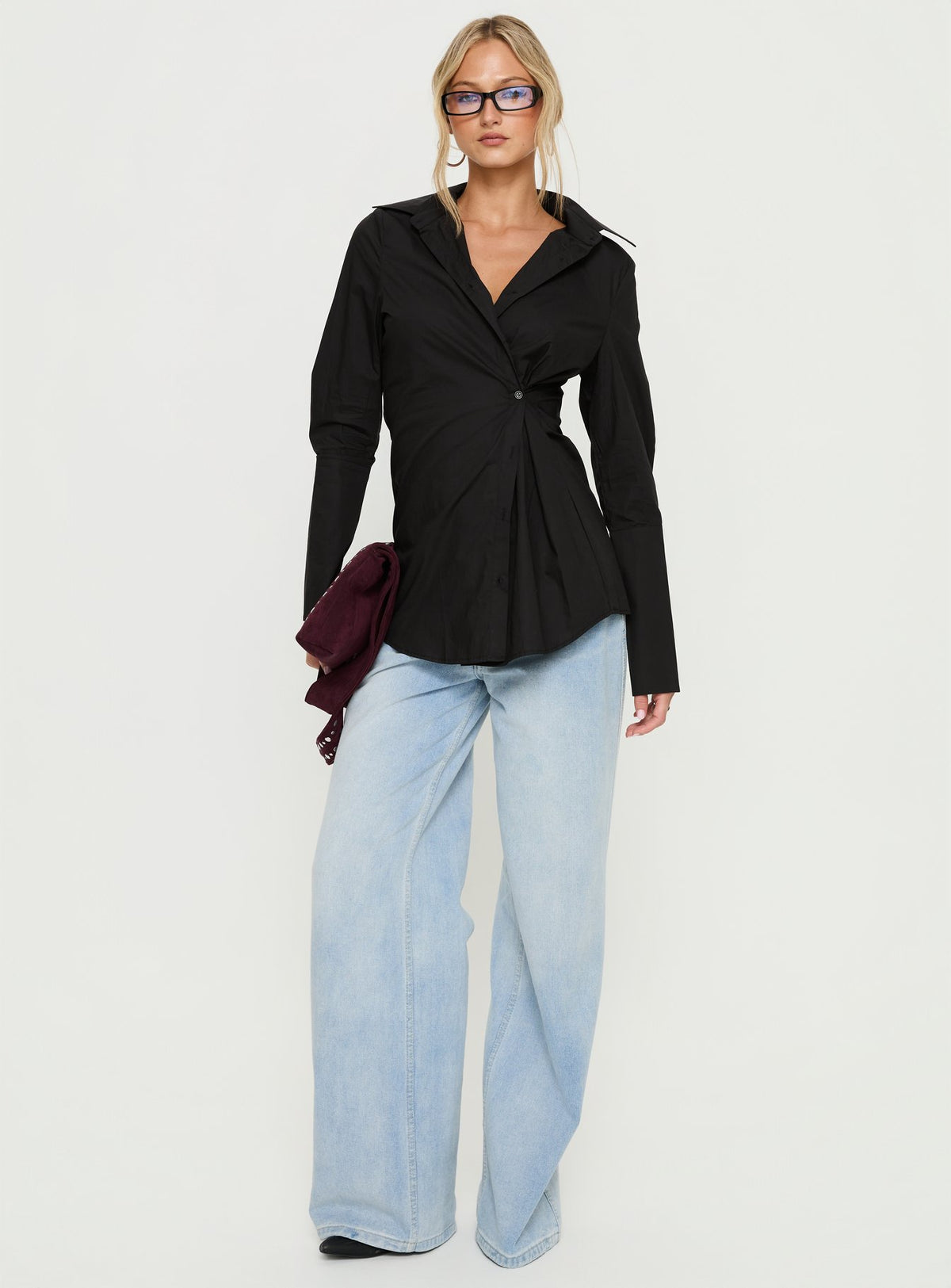 Nitsa Long Sleeve Shirt Black
