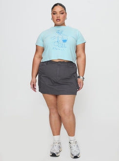 Lieutenant Cargo Mini Skirt Slate Mini Skirts Skirts 