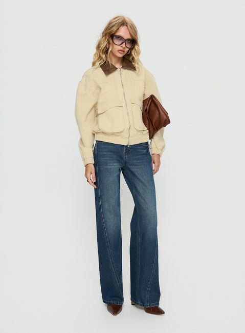 Sancia Bomber Jacket Beige