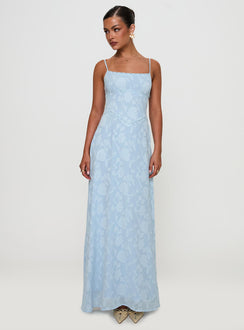 South Of France Maxi Dress Blue Petite