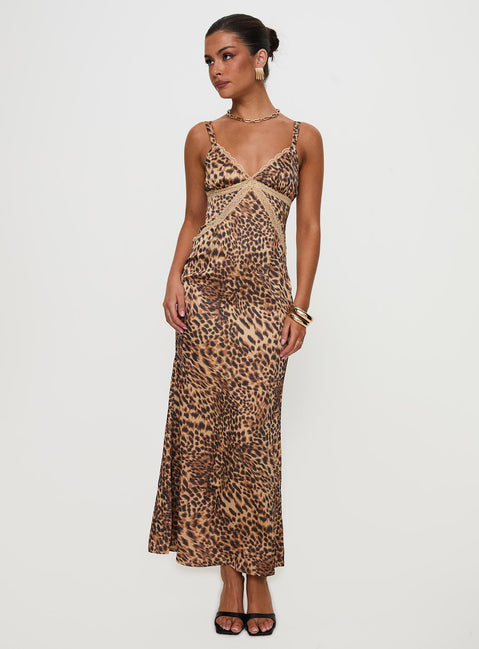 Sanctuary Maxi Dress Leopard