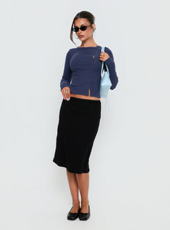 Passoni Long Sleeve Top Navy