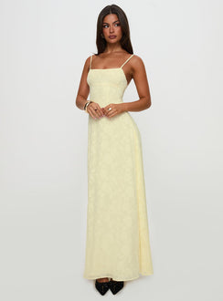 South Of France Maxi Dress Yellow Petite
