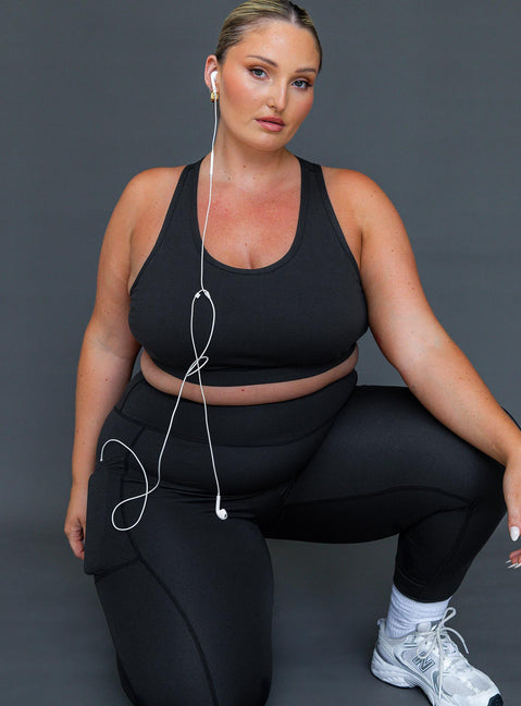 Black crop top