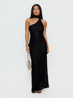 Lux Lace Maxi Dress Noir