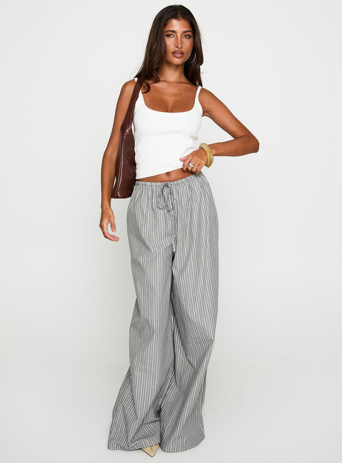 front view of model wearing Princess Polly Lucea Pants Multi High Waisted Pants 