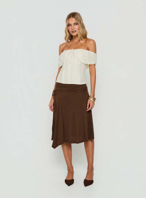 Colettie Short Sleeve Top Cream