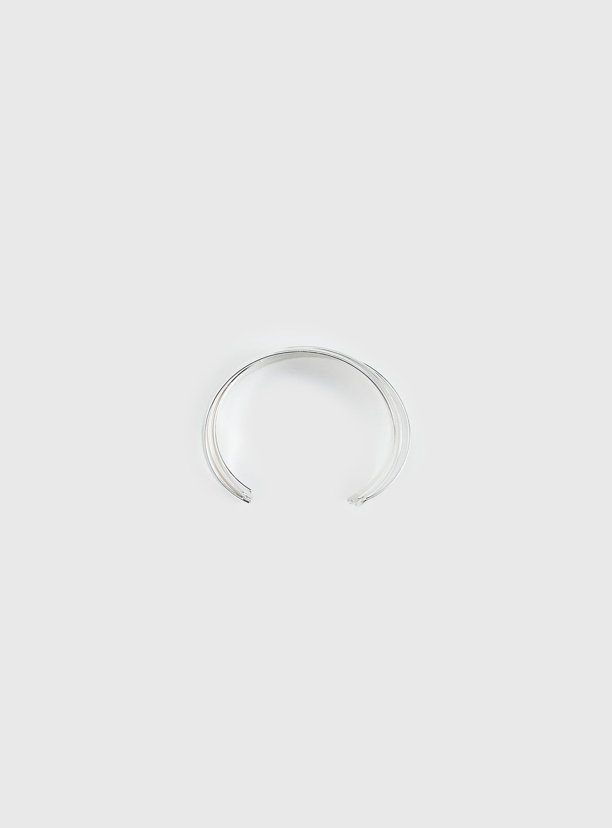 Affluent Layered Cuff Silver