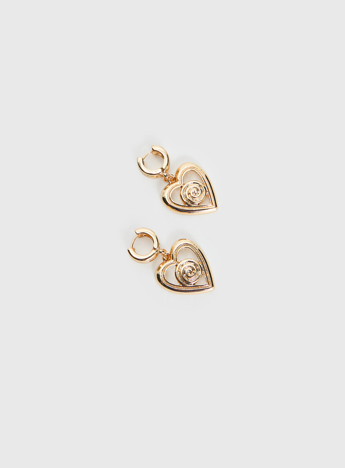 Giabella Heart Earrings Gold
