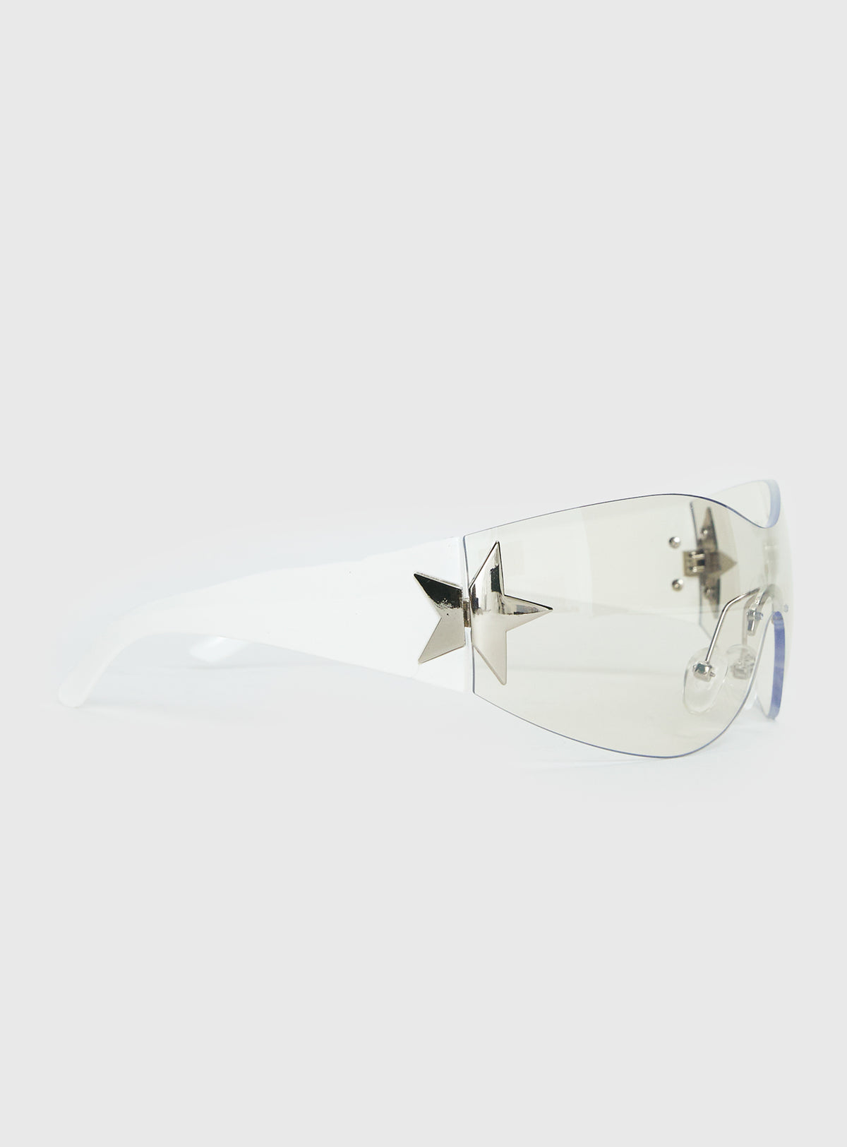 Audree Star Detail Sunglasses Silver / Smoke