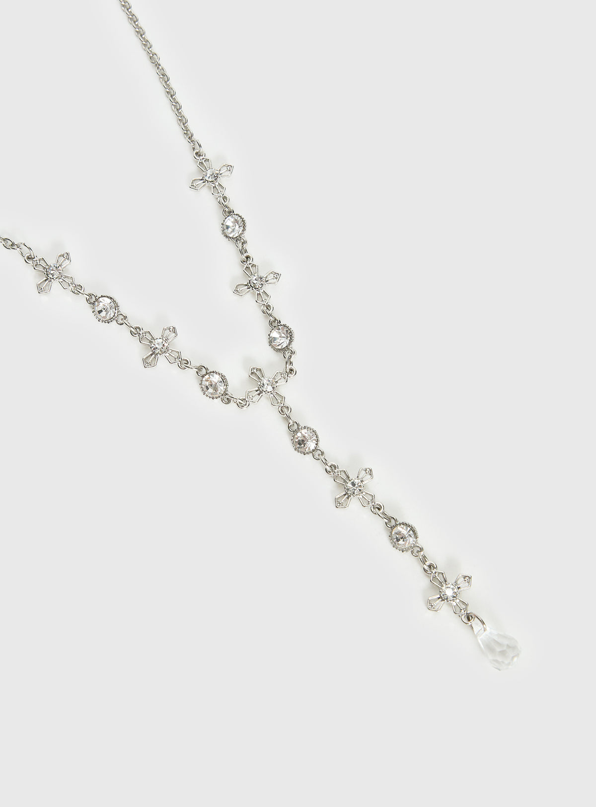 Ellasyn Y Necklace Silver