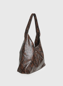 Peta & Jain Jami Slouch Bag Chocolate Snake